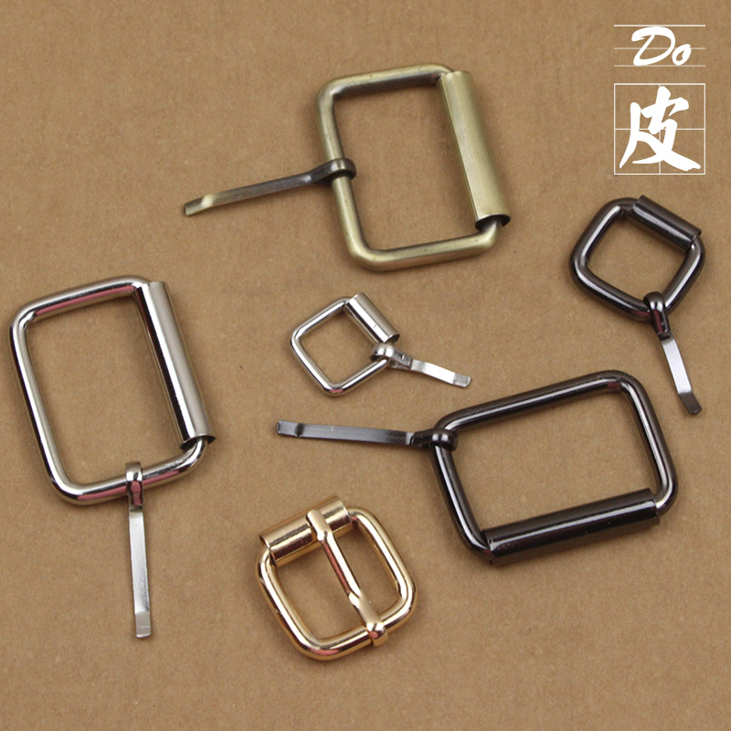 五金配件方形圆筒皮带扣皮带头 针扣针筒扣皮带扣头 diy皮具辅料