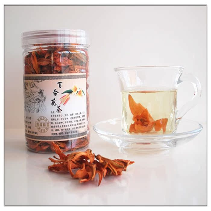 纯天然特级无硫百合花茶花草茶罐装包邮