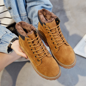 英伦风学生加绒马丁靴