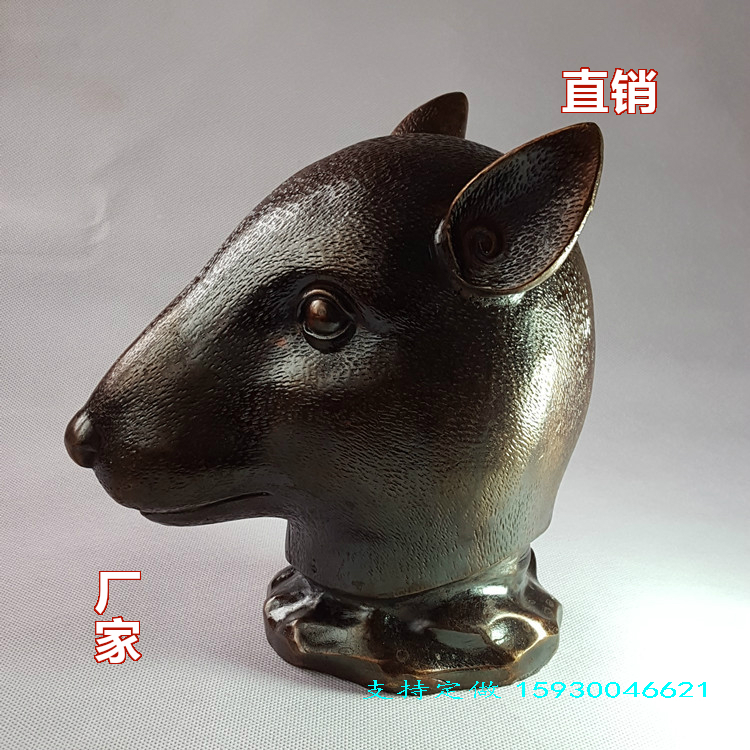 铜器 铜兽首圆明园十二生肖兽首铜像 铜鼠首圆明园铜兽首 铜兽头