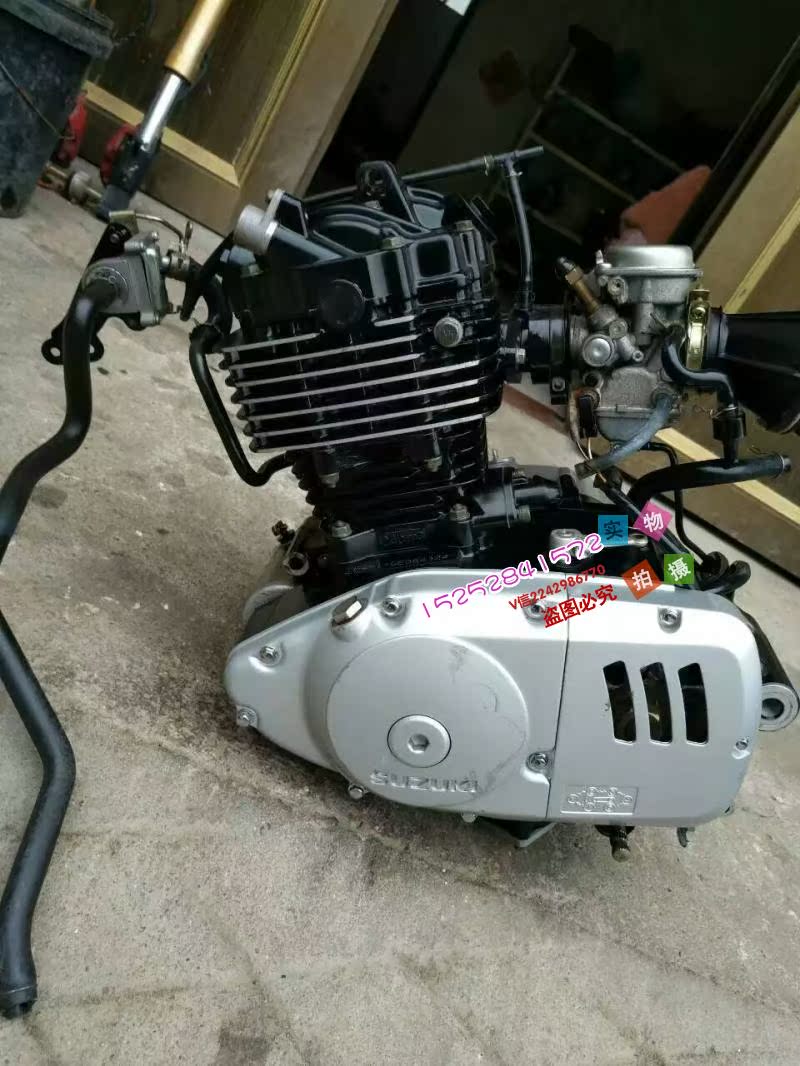 铃木钻豹125摩托车发动机 轻骑铃木王gs125 en125gn125 en150