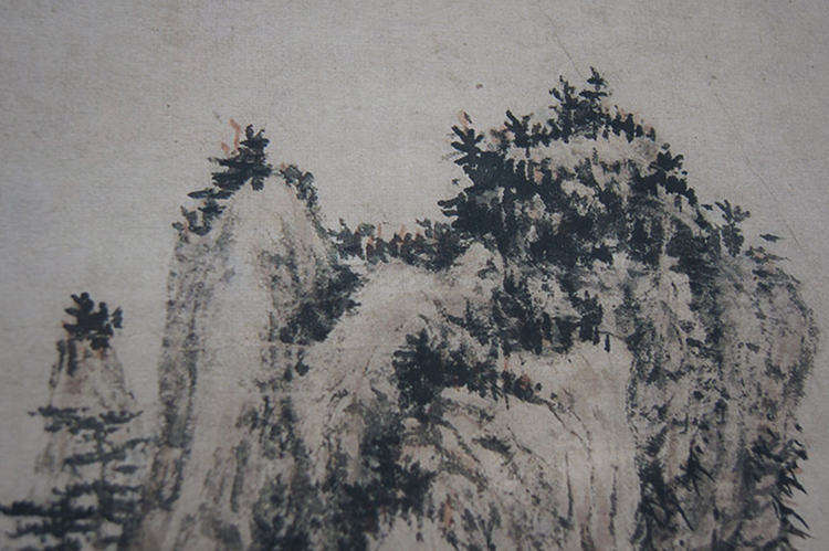 1:1名家真迹国画山水画古代名画复制品髡残溪山秋雨50