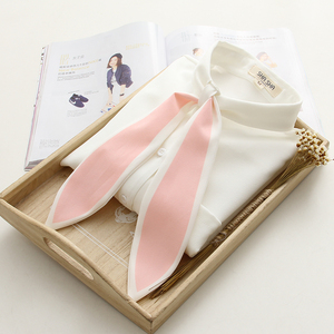 超萌的粉色长兔耳朵衬衫