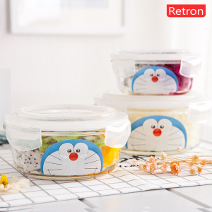 卡通耐高温玻璃饭盒