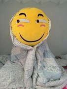 滑稽脸脸表情抱枕动漫周边斜眼笑恶搞毛绒靠枕 动漫周边靠垫害怕