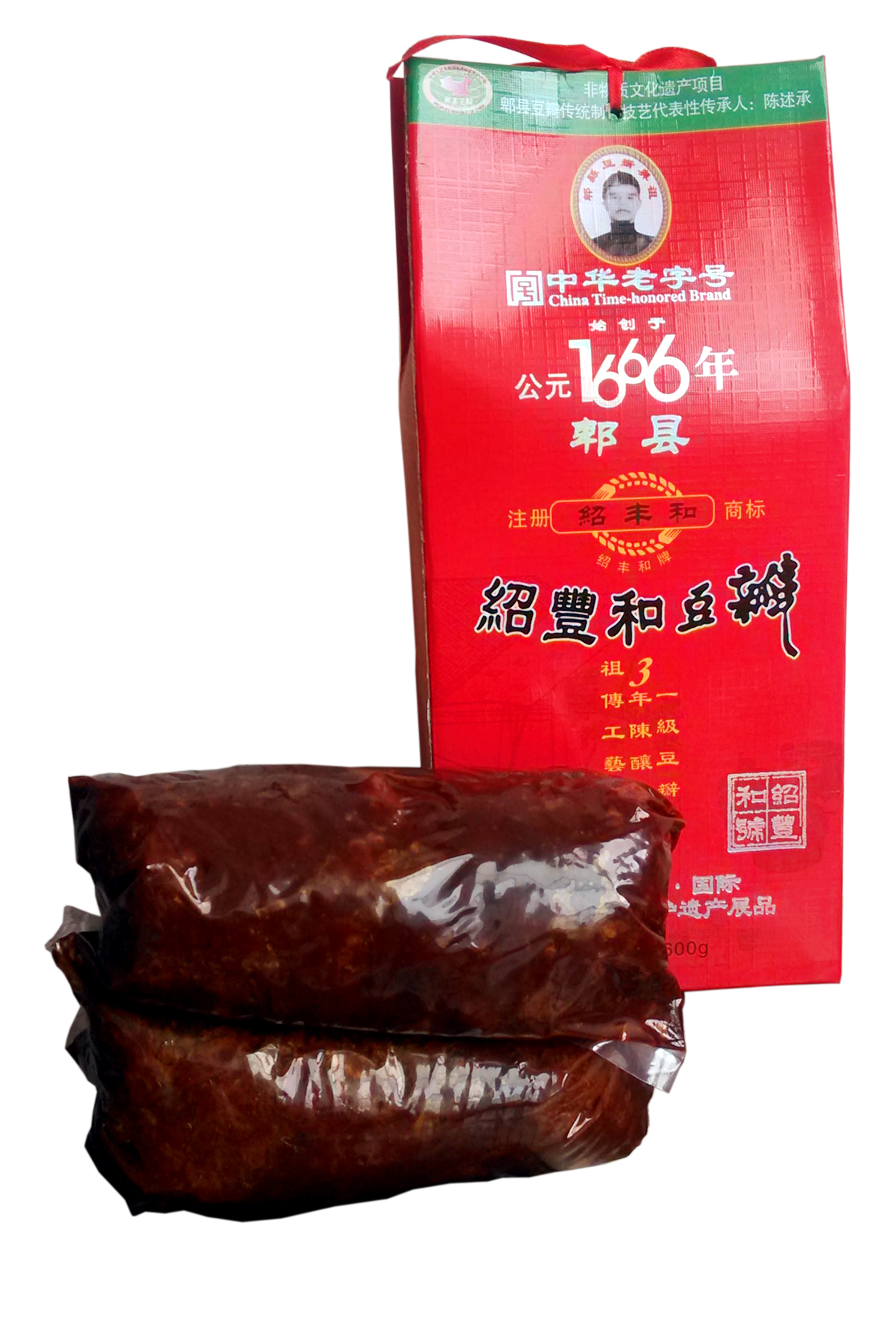四川特产绍丰和郫县豆瓣酱600g纯手工3年陈四川黑豆瓣