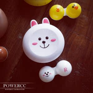 韩国ulzzang可爱软萌卡通小熊小兔动物隐形眼