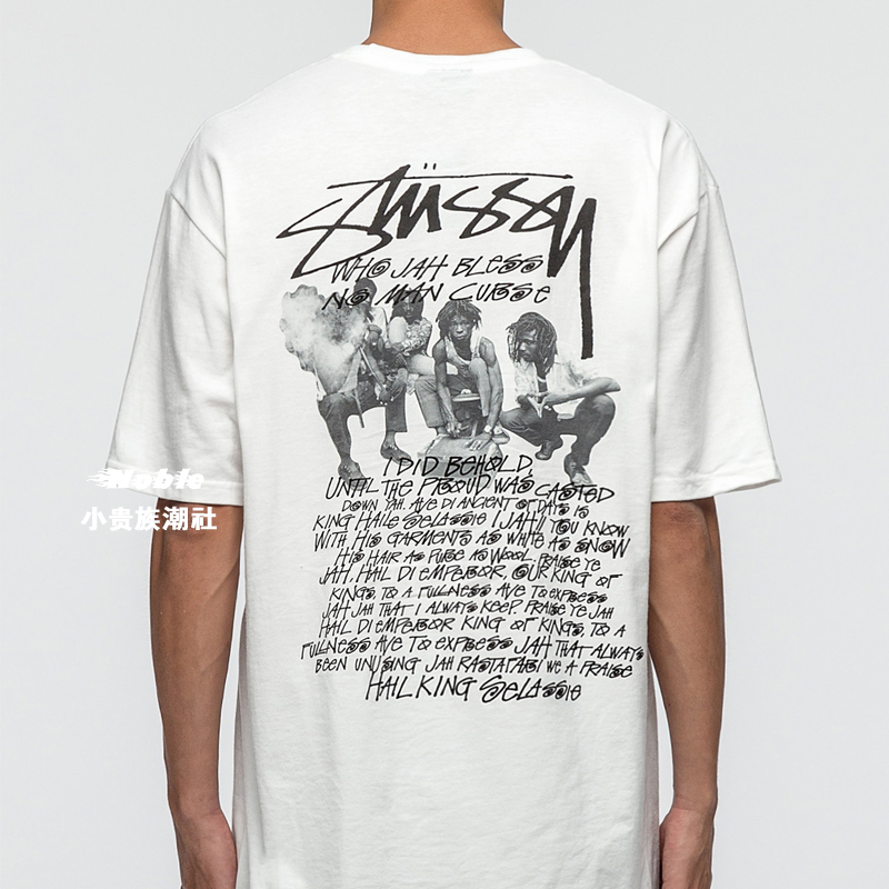 【stu】stussy tribe of stussy tee双面印花新款涂鸦