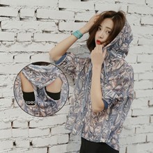 速干舒适透气户外运动跑步休闲健身外套女 长袖 罩衫 健身服秋季新款