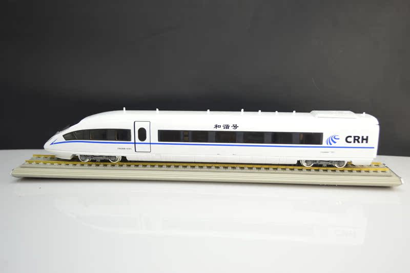 【程逸】1:87 中国高铁 和谐号 动车火车模型 crh380b 单车头