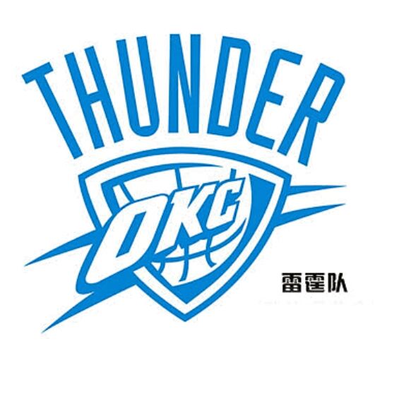 nba联赛球队雷霆队队标墙贴雷霆队logo贴画酒吧球吧宿舍贴纸nm309