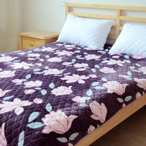 冬季法莱绒绗缝被