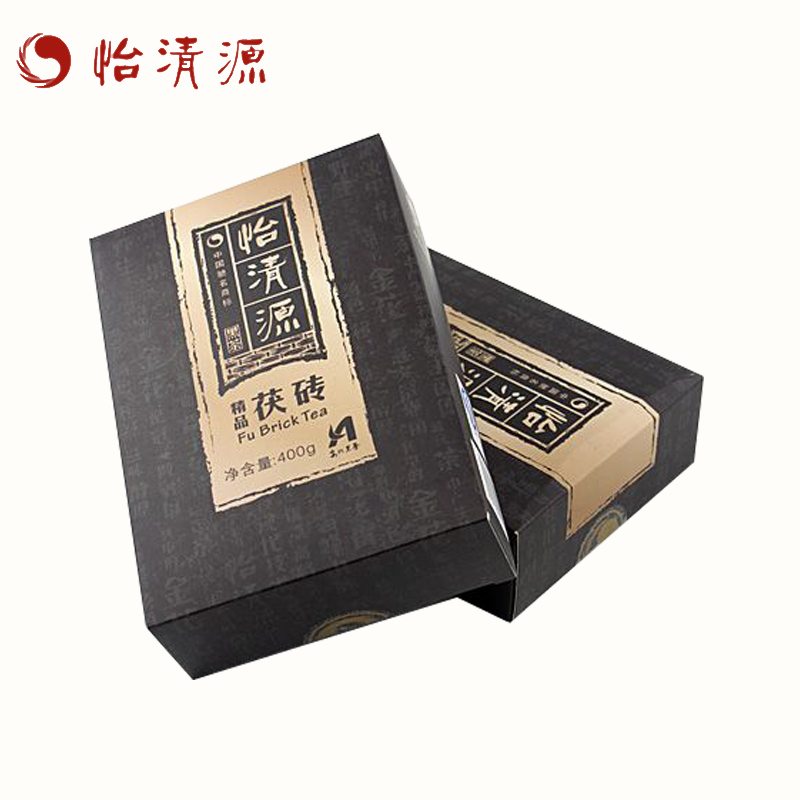 黑茶湖南安化正宗怡清源400g金花茯砖茶高山野生陈年茯茶安华原料