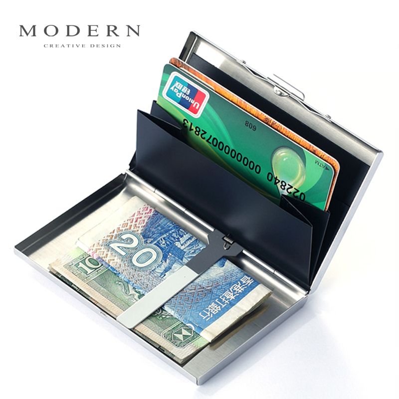 德国modern正品 男士金属信用卡夹 银行卡盒钱夹 创意商务名片夹