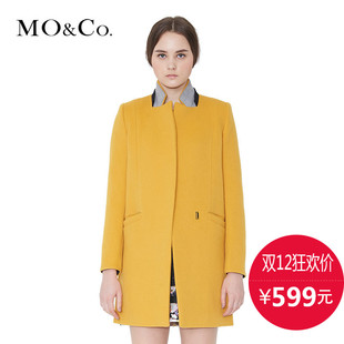 MO&Co.摩安珂毛呢外套女中长款大衣秋冬装