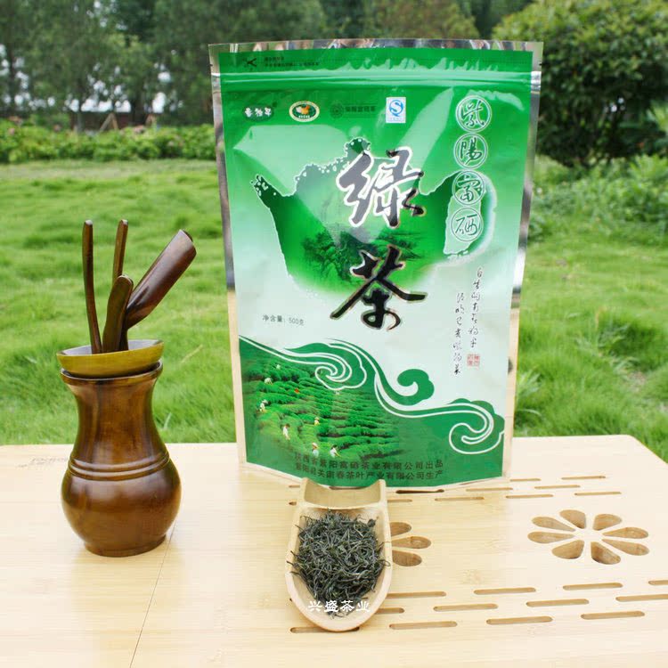 2016紫阳翠峰茶叶 紫阳茶富硒毛尖 陕南绿茶 袋装栗香型茶叶500g