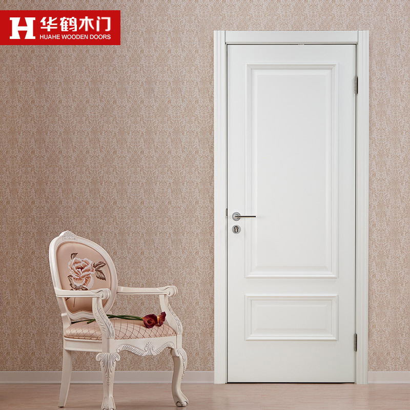 华鹤木门 实木复合烤漆卧室门厨卫门室内门定制套装木门w-hx33