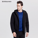 BOSSsunwen2017秋季新款加厚修身保暖连帽羽绒服 男士冬季外套潮