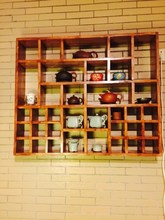 格子架实木格子置物架格子柜壁挂木架书架木置物架茶壶展示架