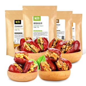 希农红枣夹核桃仁218gX4袋