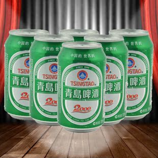 广东省内/一箱包邮款/青岛2000罐装啤酒330ml*24罐装/外省不发货