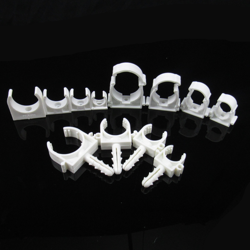 带锁扣式管卡4分6分1寸16/20/25/32 ppr水管燃气管固定夹线卡排卡