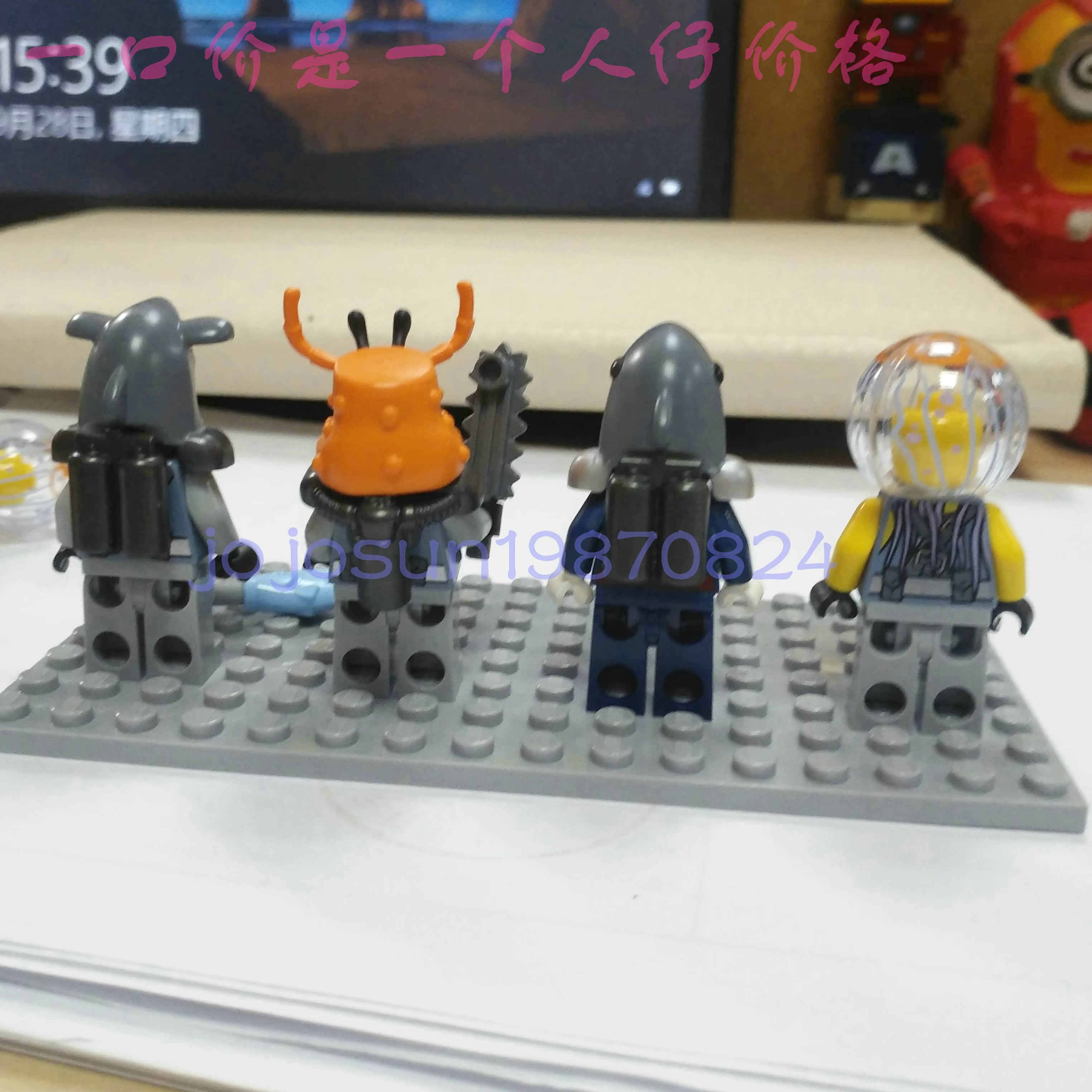 全新lego乐高 幻影忍者大电影70614水母螃蟹鮟鱇鱼人仔2017新品