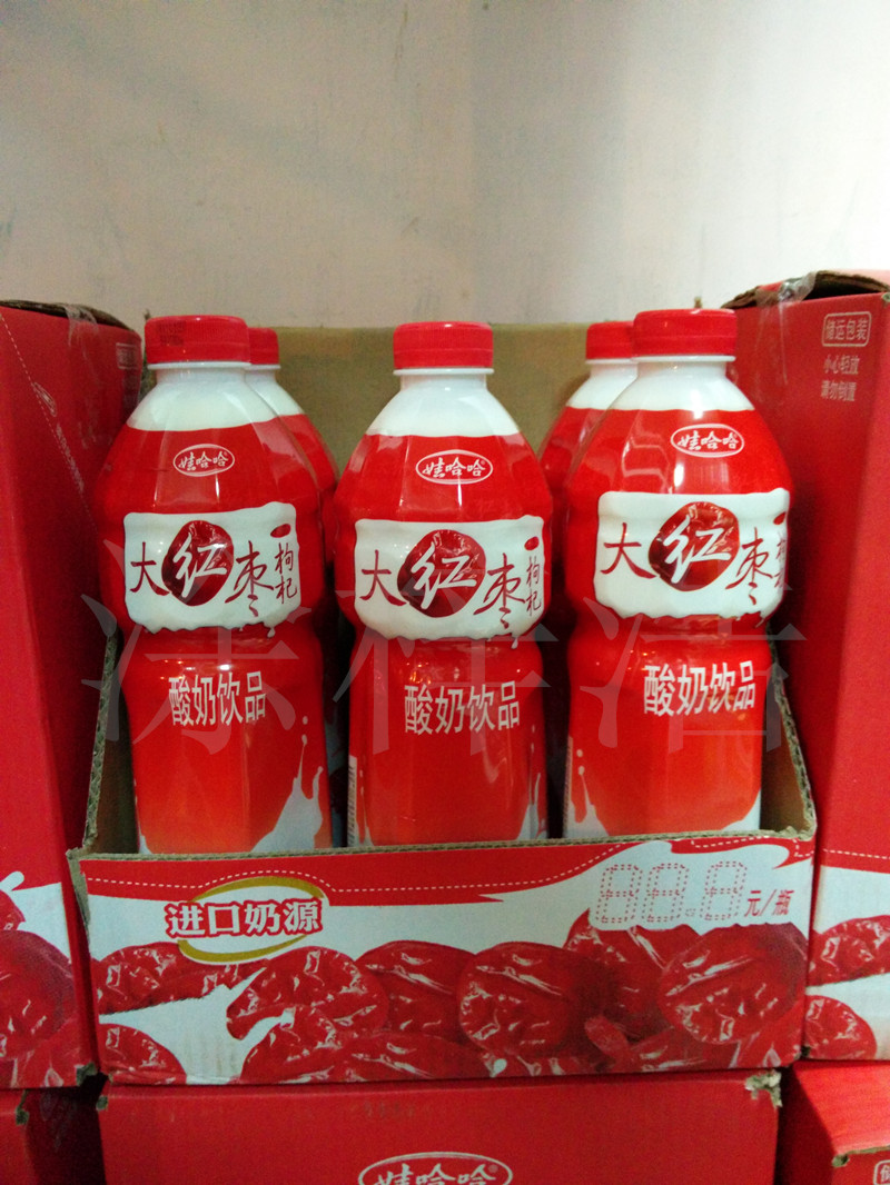 娃哈哈大红枣枸杞酸奶饮品 1.5l *6瓶 和1.5l*6瓶来一