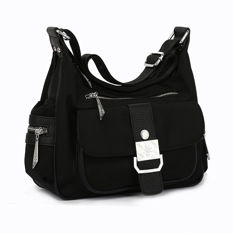 高端中年斜挎包中老年女包妈妈包帆布包防水牛