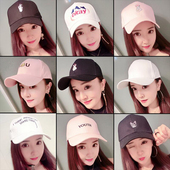 GD同款 帽子女黑白色帽子休闲百搭棒球帽鸭舌帽男女夏天遮阳帽 韩版