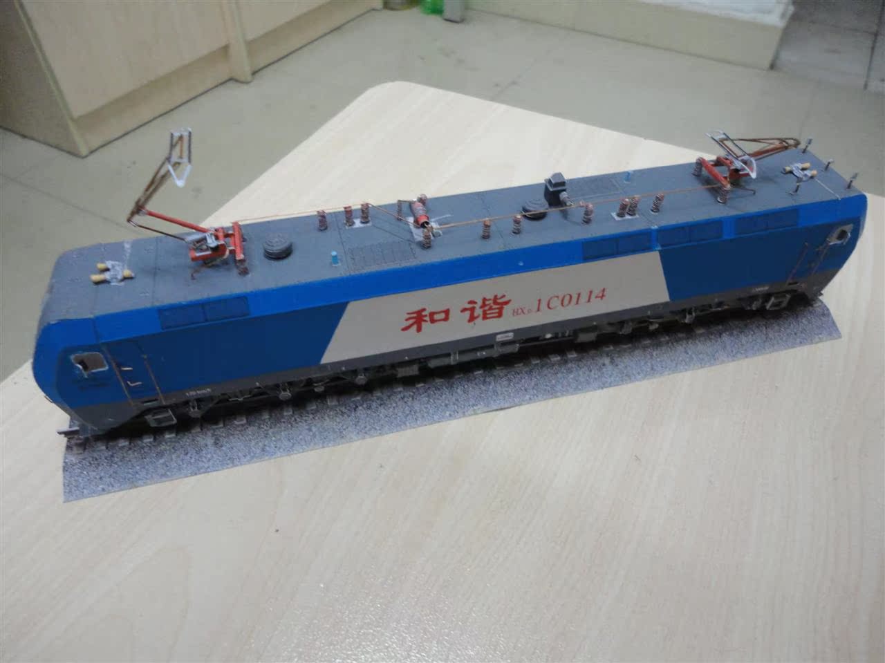原创hxd1c电气火车头纸模型(非成品少儿不宜)