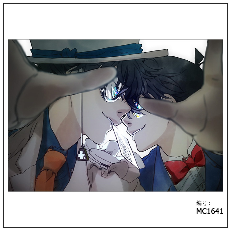 mc xx/名侦探柯南 怪盗基德 鲁邦三世 灰原哀/布画海报贴画