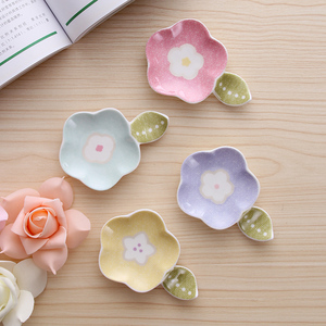 花朵形筷托蘸料碟