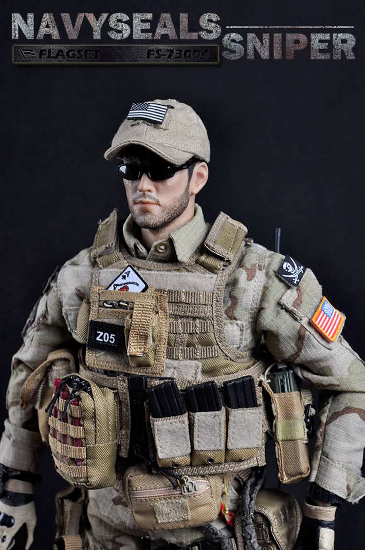 flagset海豹突击队狙击手1/6模型套装 navy seals  fs