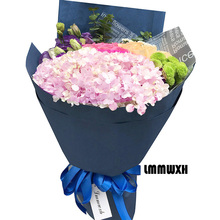 杭州鲜花同城速递 玫瑰绣球桔梗韩式混搭花束 生日祝福女人节送花
