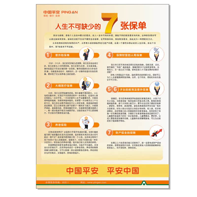 中国平安保险家庭保障需求分析表社会问卷调查表七张保单检视表