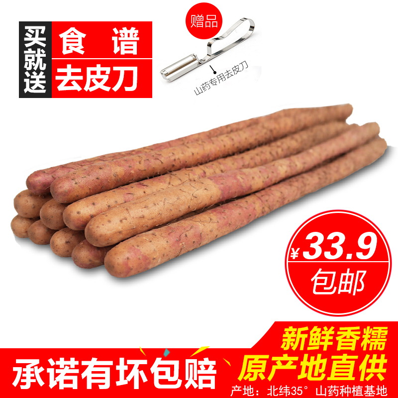 【产地直发】怀元河南焦作铁棍山药 怀山药 淮铁杆山药净重5斤