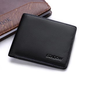 短款头层牛皮超薄钱包