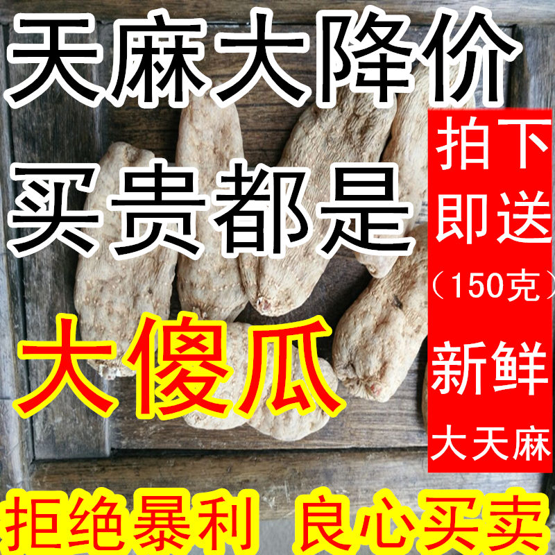 正品野生云南昭通小草坝天麻小金麻特级无硫不酸免费磨超细粉500g
