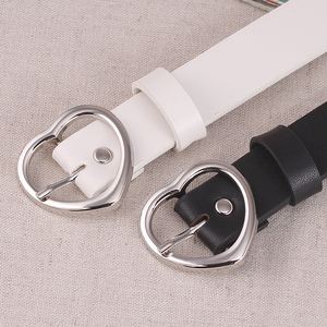 爱心桃心扣女士皮带