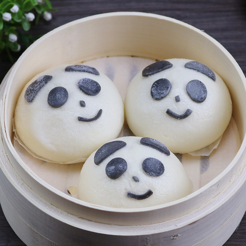 熊猫豆沙包400g(10只)儿童营养早餐食品卡通动物包速冻面点包子