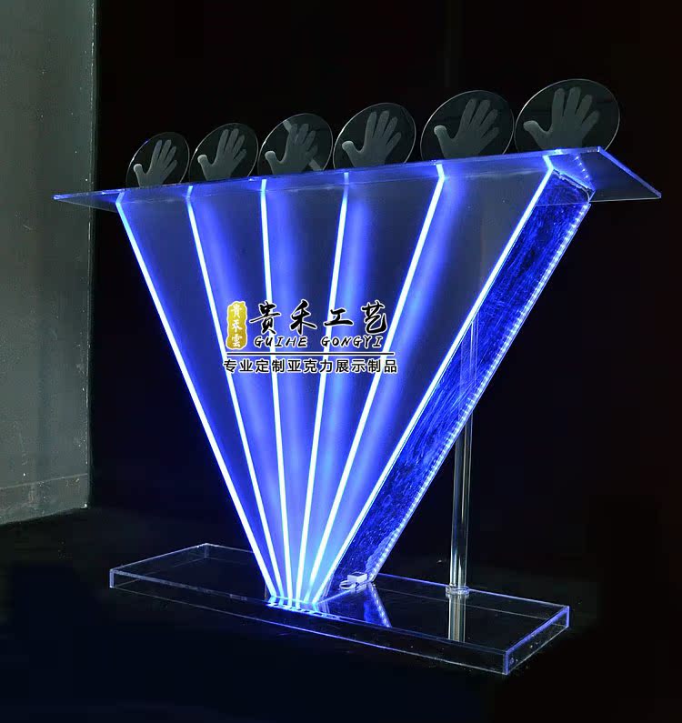 定制亚克力魔方启动台创意7彩led发光企业开业庆典仪式启动道具