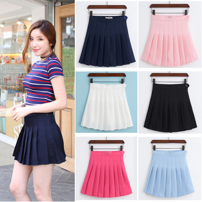 春夏2016新款裙子女学生大码百褶半身裙包臀a字裙韩版秋冬短裙裤