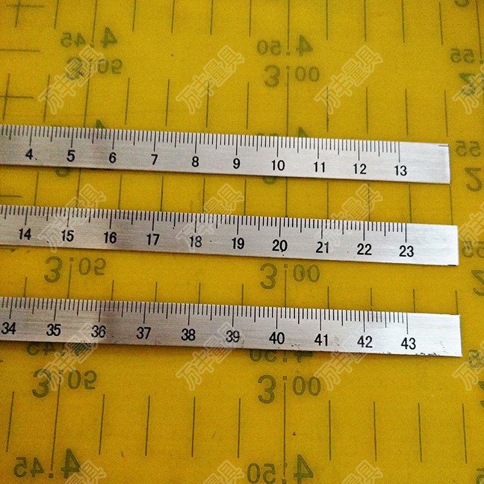 13厘米单边刻度窄钢尺 23厘米超薄刻度尺 43厘米单边钢条10#0.