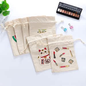 韩国清新抽绳束口袋