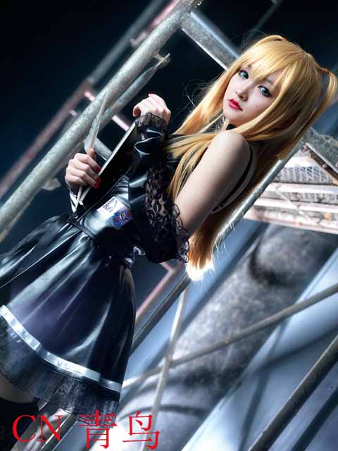 死亡笔记cosplay 弥海砂cos 仿皮裙cosplay服装女 送项链袜套