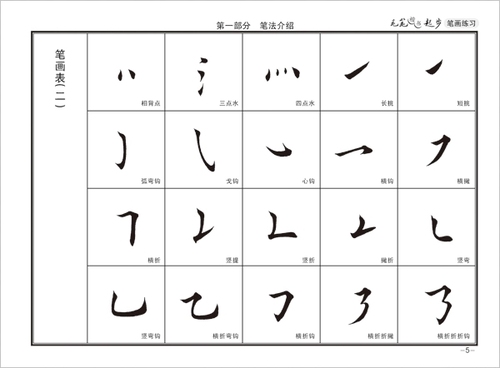 正版包邮带蒙纸墨点字帖 毛笔楷书(笔画练习)起步中小