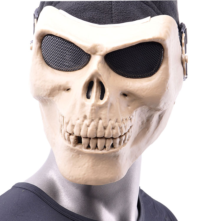 酋长骷髅面具 m02代防护作战面具 米军版枯骨 cs恐怖军迷面具伪装