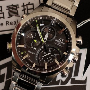 卡西欧手表男edifice赛车风格eqb-500d-1a光动太阳能蓝牙510d