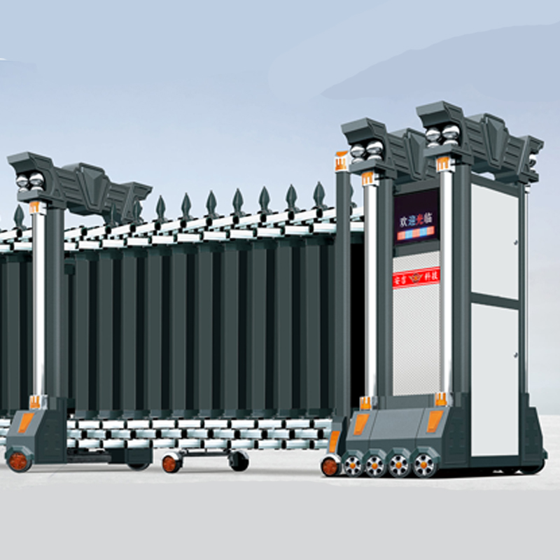 电动铝合金伸缩门控制自动推拉移动门庭院小区学校工厂大门遥控器